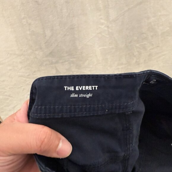 AG Adriano Goldschmied The Everett Pants Mens 33x32 (34x29) Black Slim Straight - Picture 2 of 14